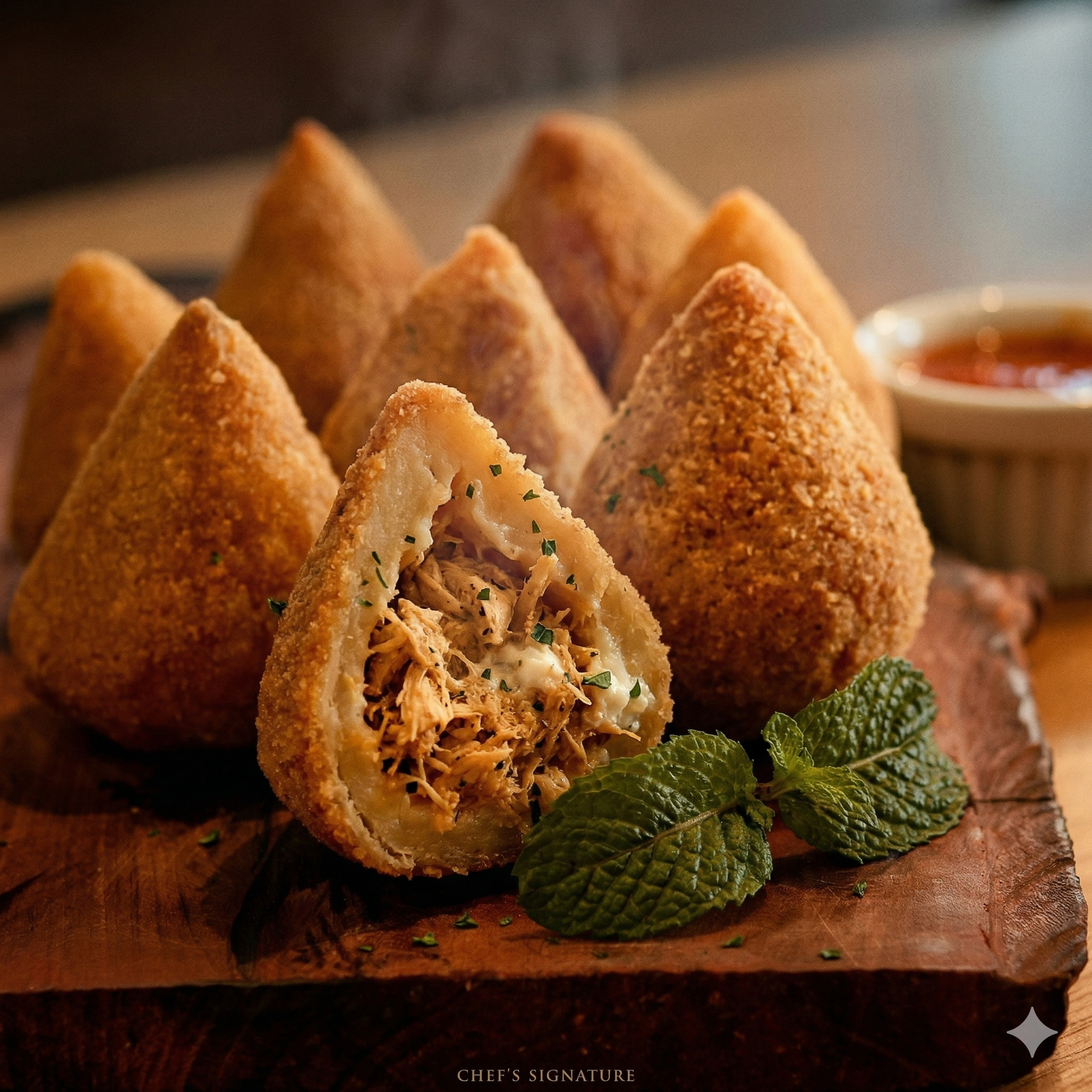 100 Coxinhas de Frango