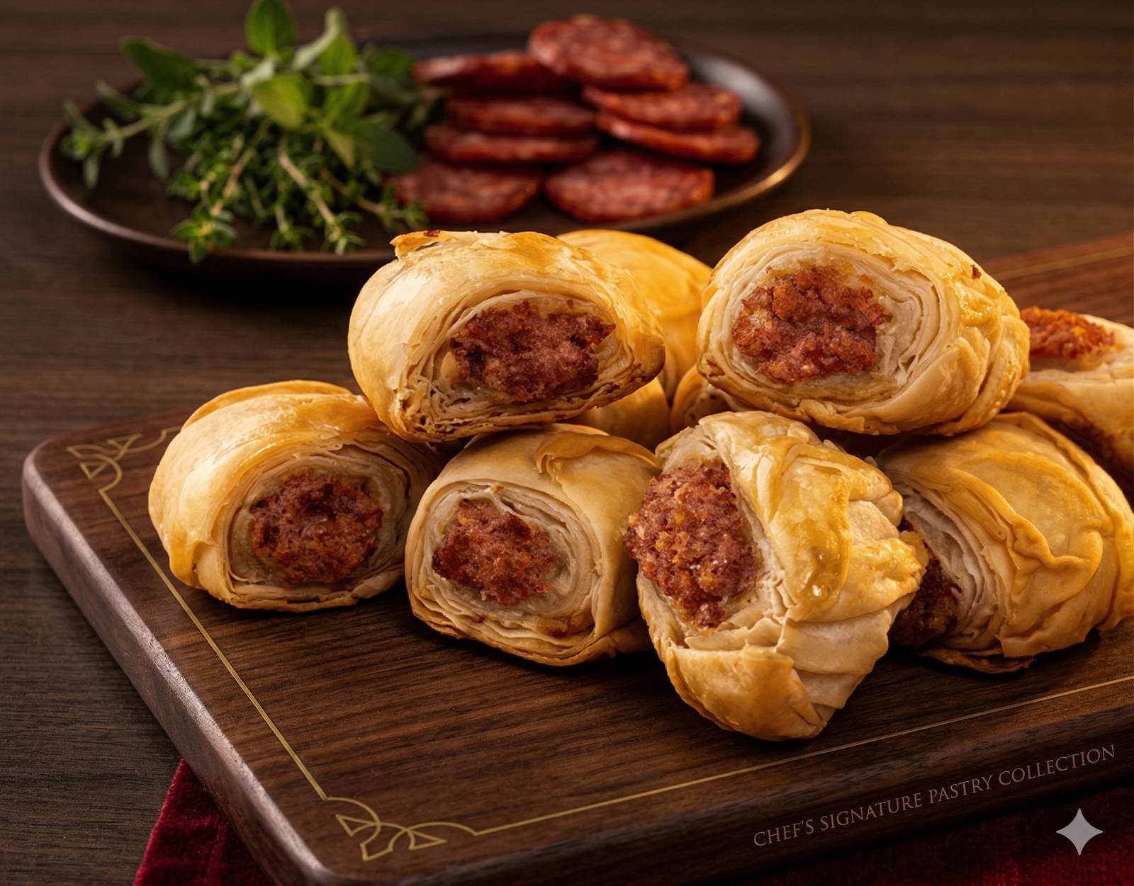 100 Enroladinhos de Calabresa